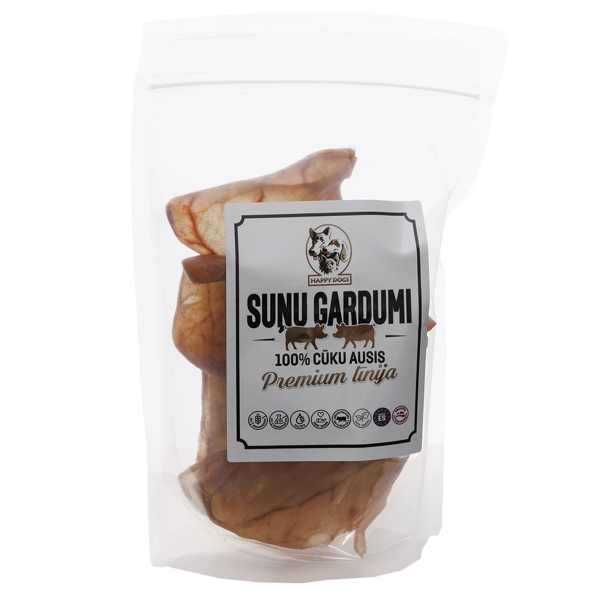 100% Cūku ausu suņu gardumi